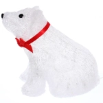 Фигура светодиодная «Северный мишутка» 25*13*22 см, 30 ламп LED, авторежим, 220V, Белый