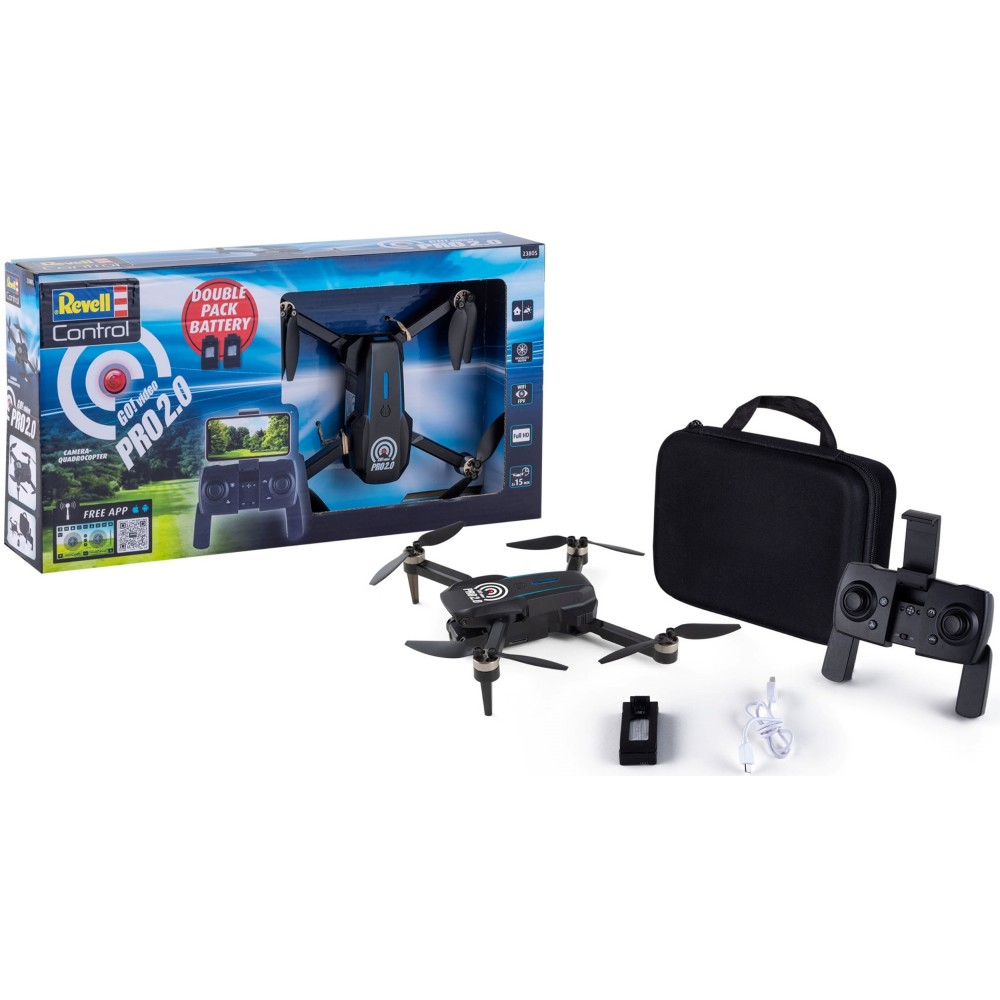 Радиоуправляемый квадрокоптер Revell Control GO 23805! Video Pro 2.0 2,4 ГГц с камерой — фото 1