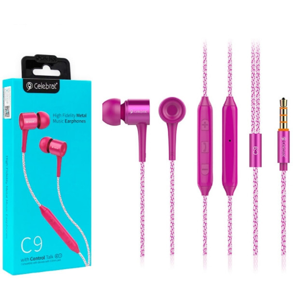 Наушники Celebrat C9 Rose