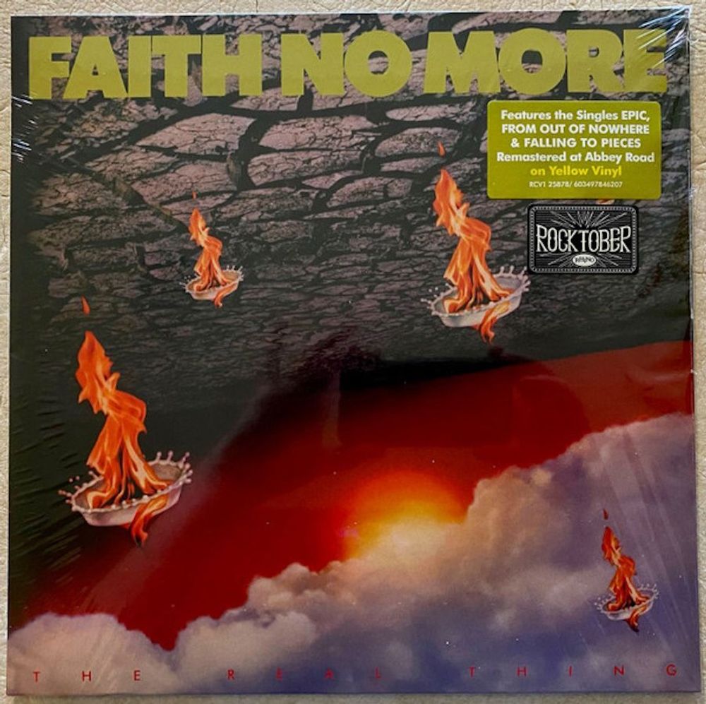Faith No More. The Real Thing (Limited Edition, Yellow LP) новая запечатанная виниловая пластинка