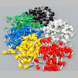 Набор НШВИ 300 шт - наконечники кабельные штыревые втулочные изолирующие для холодного обжима (опрессовки) электрических проводов