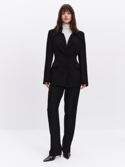 Жакет с отложным воротником