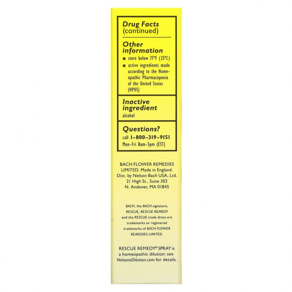 Bach, Original Flower Remedies, Rescue Remedy, 20 ml.