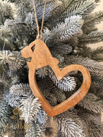 Декор подвесной "Сердце в колпачке" 12,5xH17 см + 6см подвес