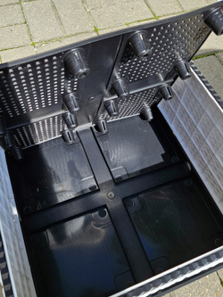 Кашпо ротанговое разборное 25см белое