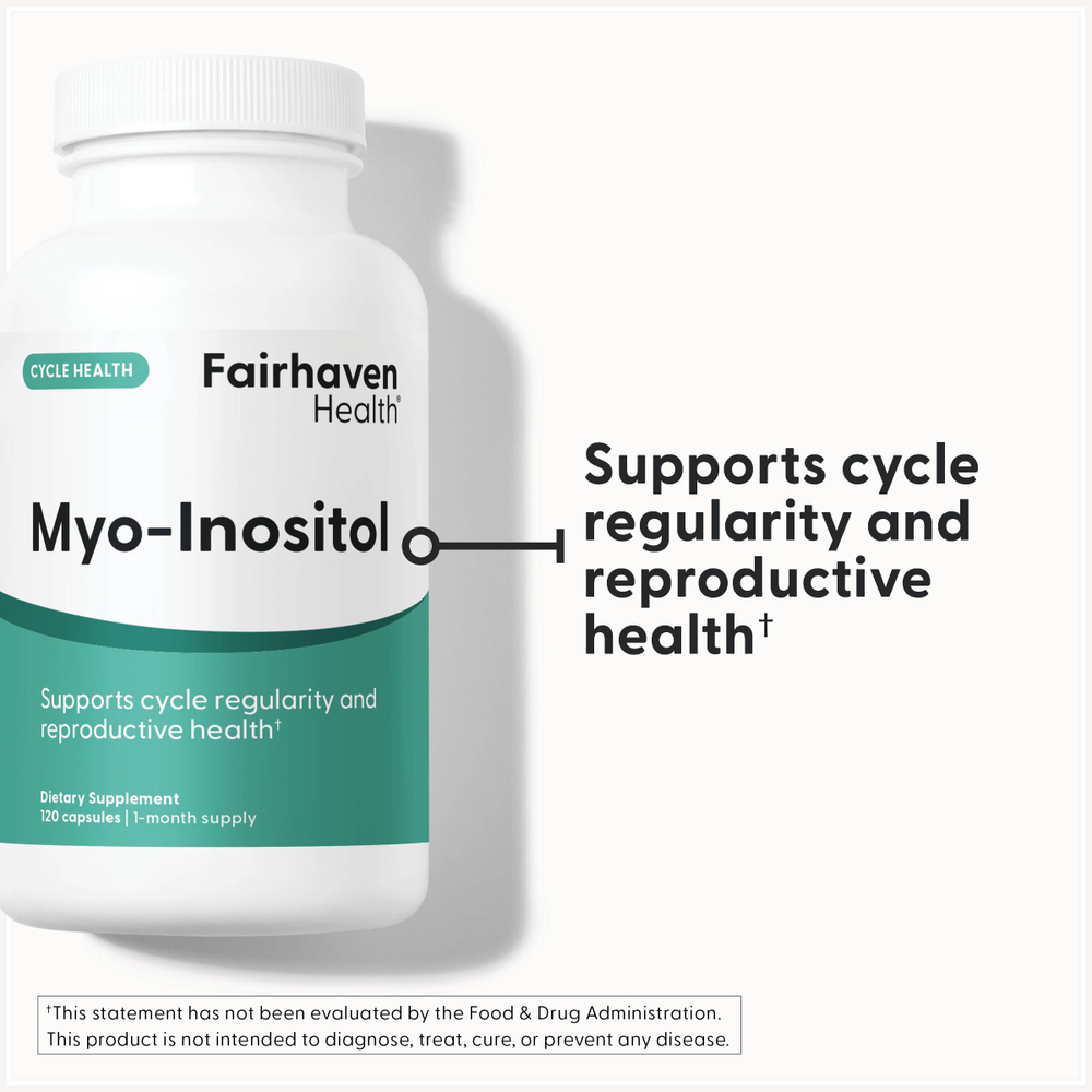 Fairhaven Health, мио-инозитол, 120 капсул (500 мг в 1 капсуле)