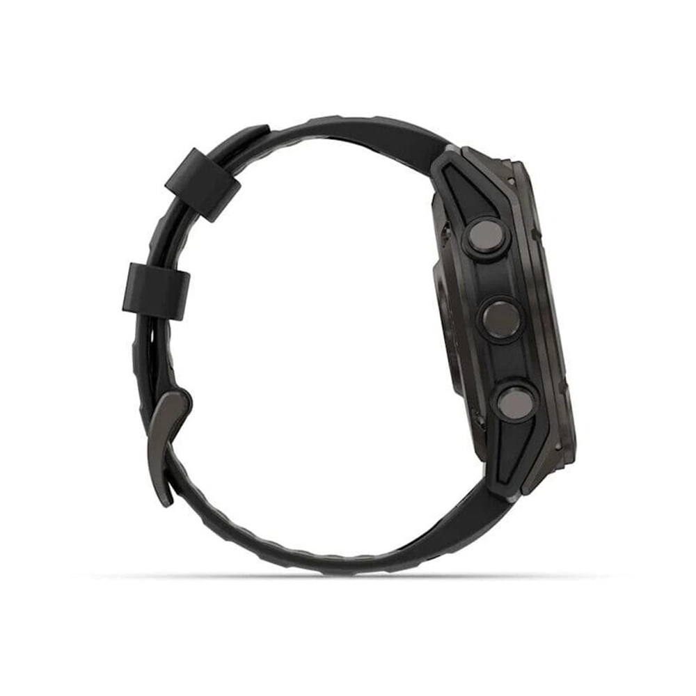 Умные часы Garmin Fenix 8 Pro 51mm, Amoled/Sapphire, Carbon Grey DLC Titanium wiht Black/Pebble Gray silicon Band (010-03199-01)