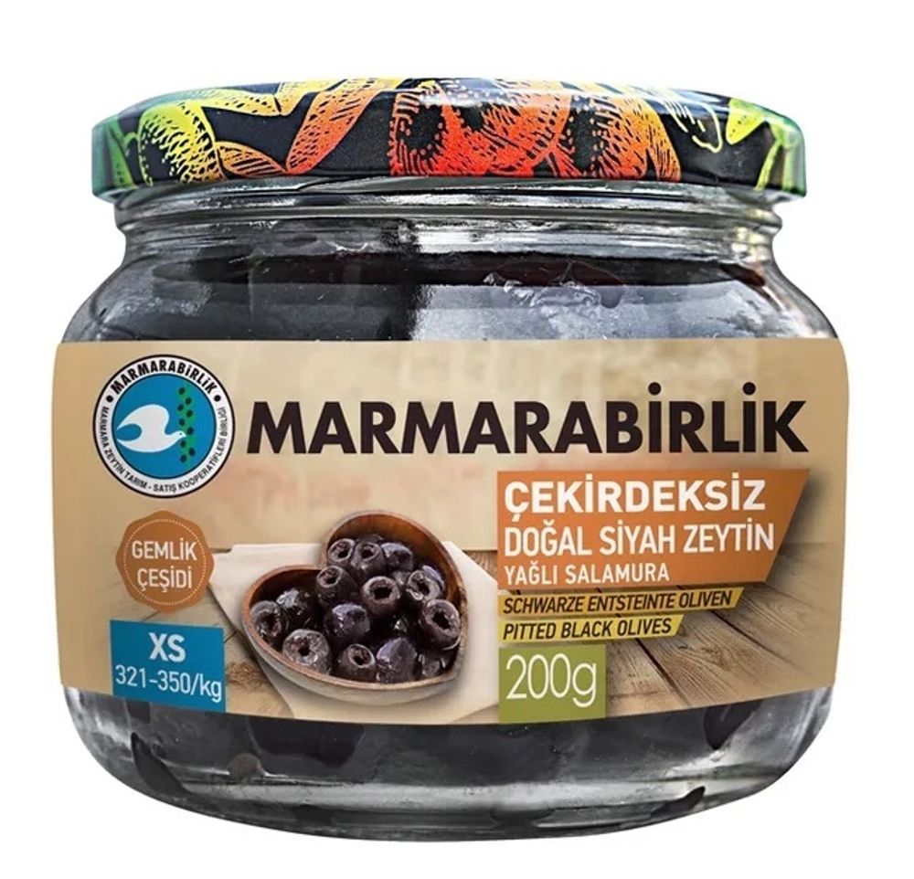 Маслины Marmarabirlik XS вяленые банка 200 г 2 шт