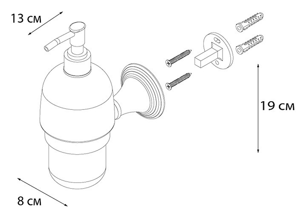"BEST" Дозатор жидкого мыла FX-71612