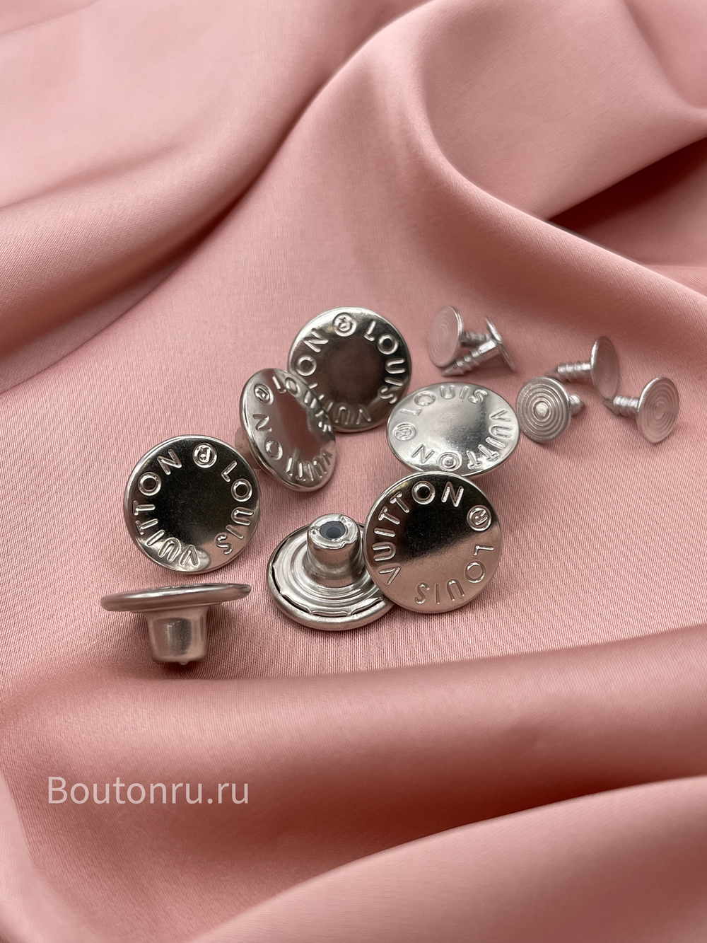 Пуговицы ЛВ. установочные серебристые