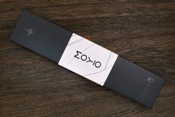 Нож кухонный MOYO Геликон овощной 105мм, сталь AR-RPM9, рукоять G10-extra зеленый