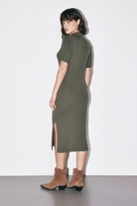 Платье поло вязаное "Олива" женское