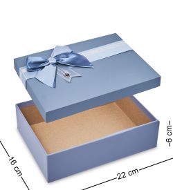 WF-174-A Набор коробок из 3 шт, серо-голубой