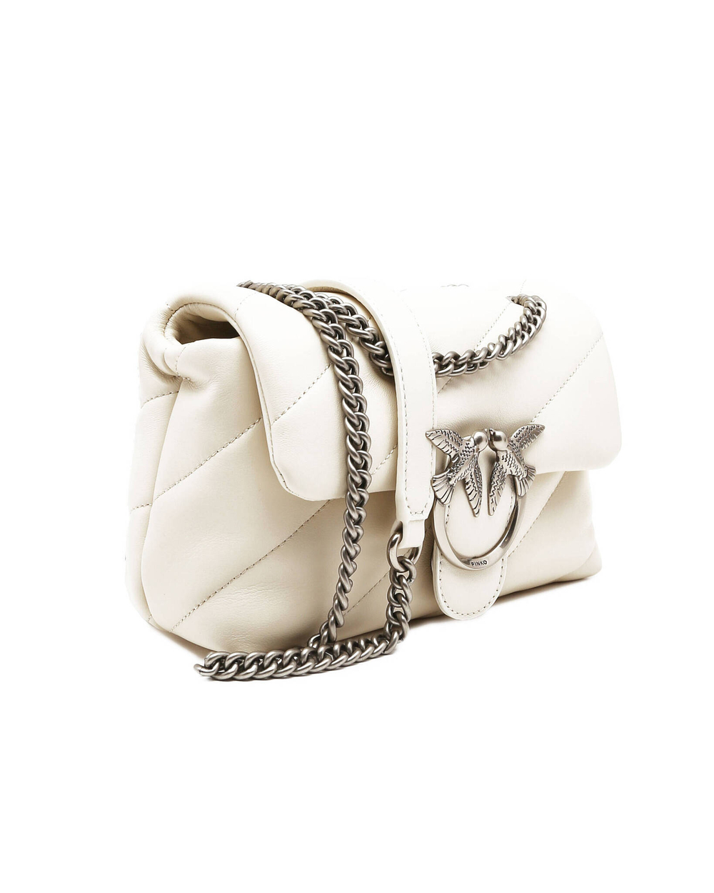 кожаная сумка через плечо love mini puff cl pltt Pinko - белый(100039 A0F2)