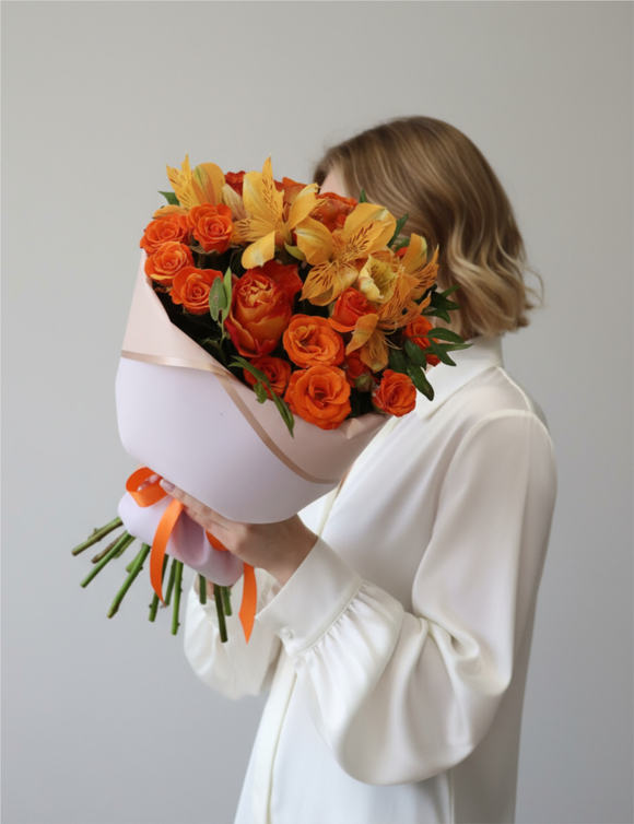 Букет Персиковый рай