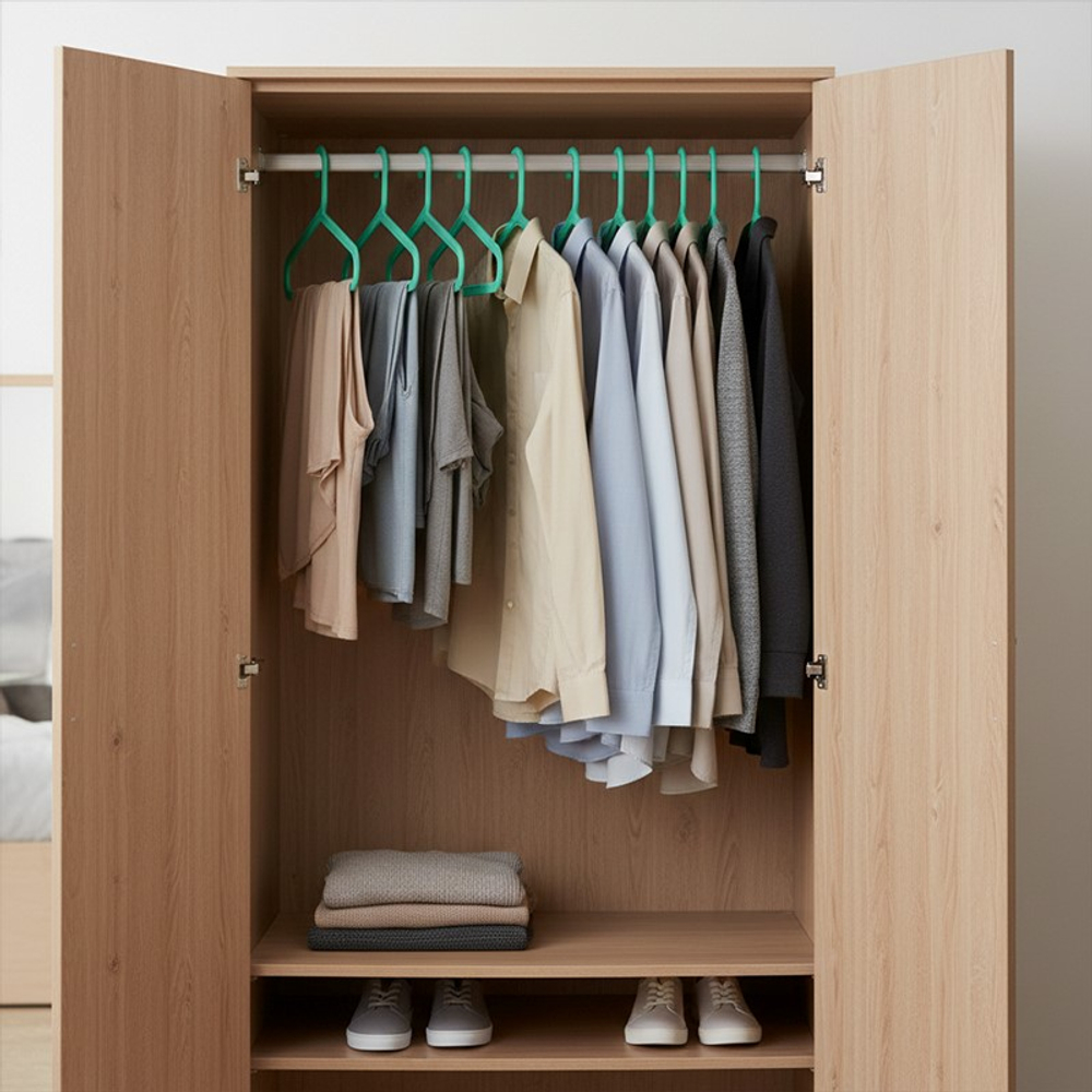 Набор вешалок (плечики) Docksta 8 шт, зеленый, полипропилен