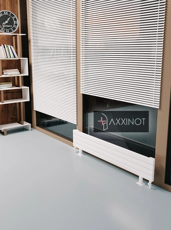 Axxinot Adero ZN 1250 - напольный трубчатый радиатор шириной 1250 мм