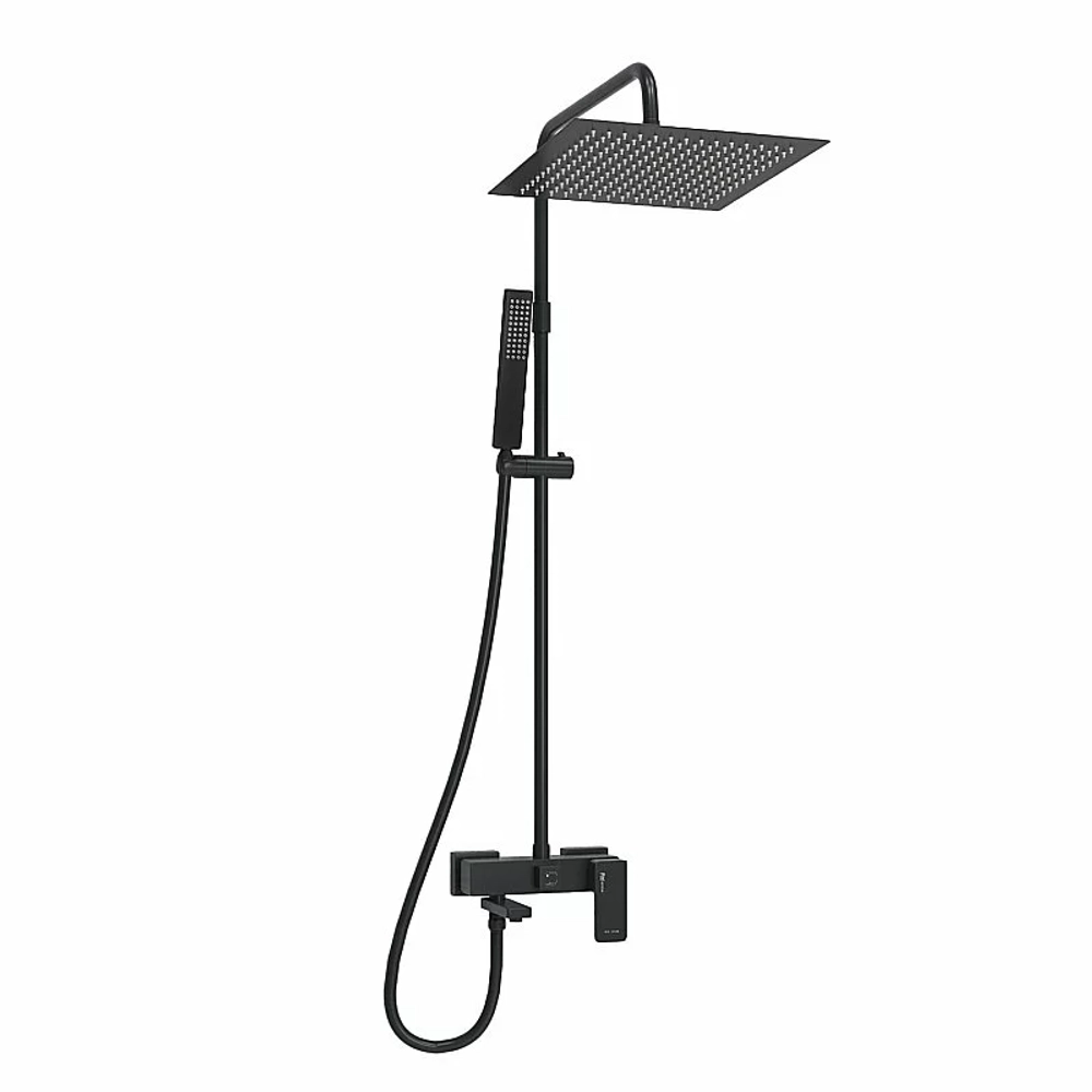 Душевая система WasserKraft Abens 2000 SET2687 черный Soft-touch