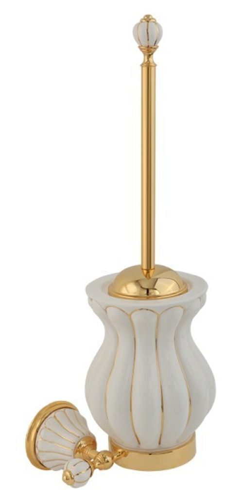 Ершик настенный  Migliore Olivia ML.OLV-60.603.BO.DO Белый/декор золото/зол.