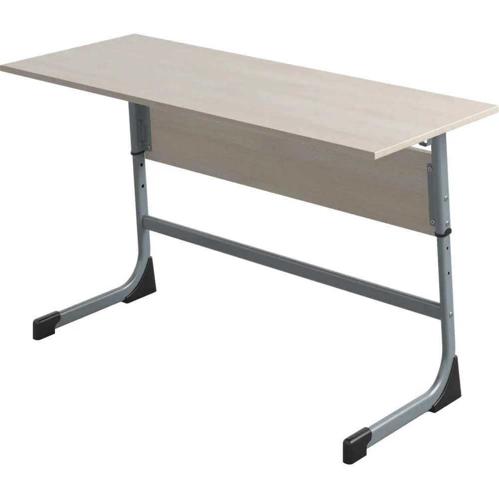 Парта MET_Стол ученический Комус Мебель Школа 2.0,2-м.5-7р.г.шамони св/сер