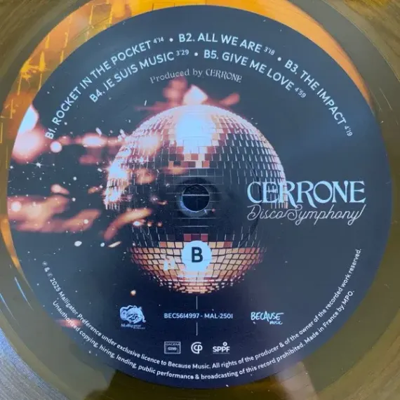 Cerrone - Disco Symphony - Amber Crystal Clear 2LP