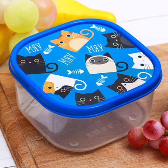 Yemək qabı \ Ланч-бокс «Котики», 700 мл