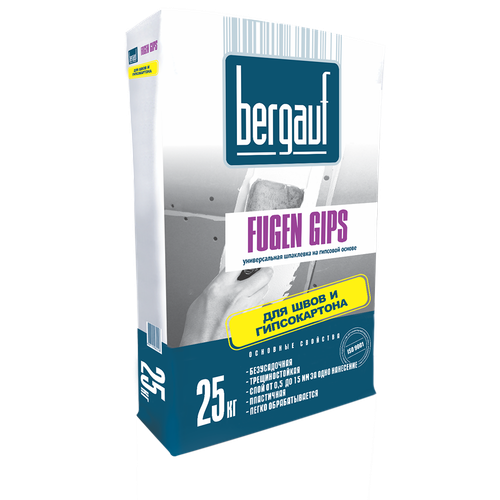 Шпаклевка универсальная БЕРГАУФ Фуген Гипс 25кг.