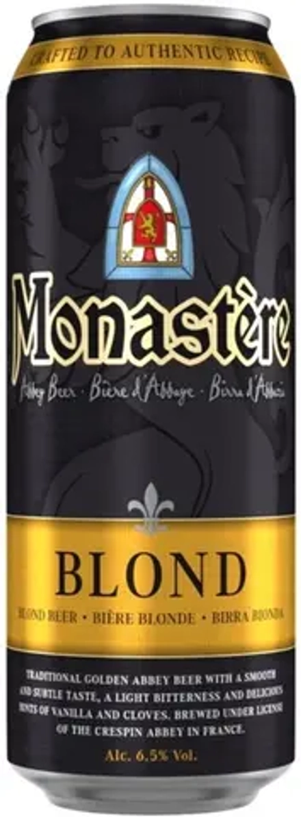 Пиво Монастере Блонд / Monastere Blond 0.5 - банка