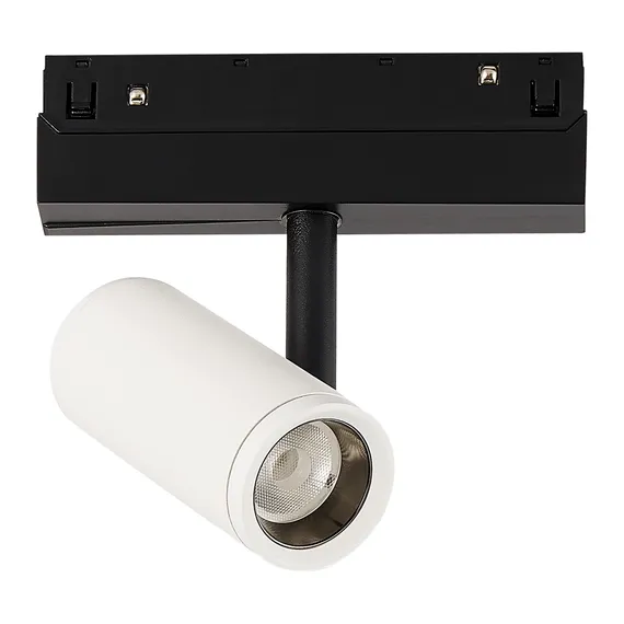 ST808.546.08 Магнитный трековый светильник Белый, Черный LED 1*8W 4000K 650Lm Ra>90 36° IP20 D42xH13 СКАЙЛАЙН 48V