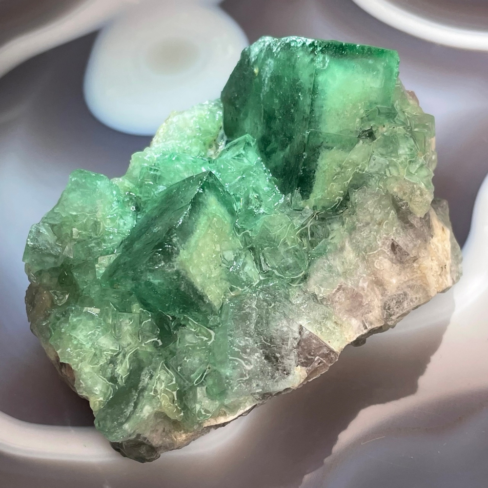 41349 Флюорит Друза кристалл необработанный 95мм