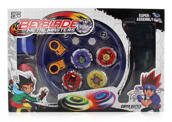 Набор волчков BB Metal Masters 4 волчка + Арена с пусковыми устройствами