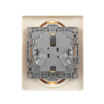 Розетка двойная с заземлением без шторок в сборе 16А 250В слоновая кость ETIKA Legrand