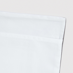 Постельное белье cемейное Сlaire&Caroll Frame белое с коричневым