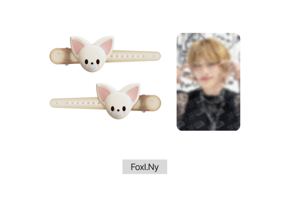 Заколки + карта Stray Kids dominATE SEOUL - SKZOO HAIR CLIP