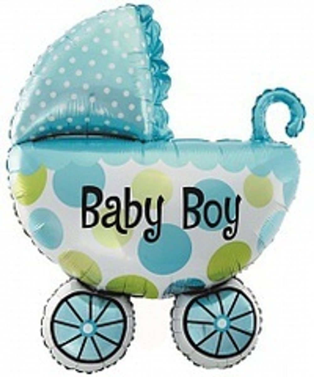 К Фигура коляска для мальчика