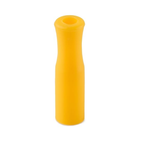 Силиконовый наконечник для трубочек жёлтый