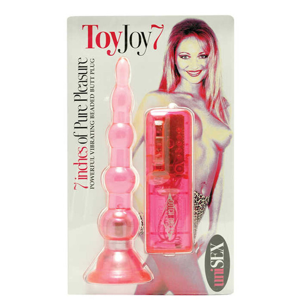 Анальная вибро-елочка Toy Joy 7 (17,5 см, розовый) (Цвет: розовый)