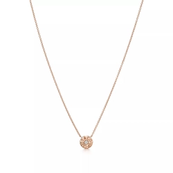 Подвеска из розового золота 18к(750 проба) c бриллиантом, Tiffany circle pendant , в наличии