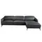 Диван угловой Angel Cerda 5359-R, черная кожа