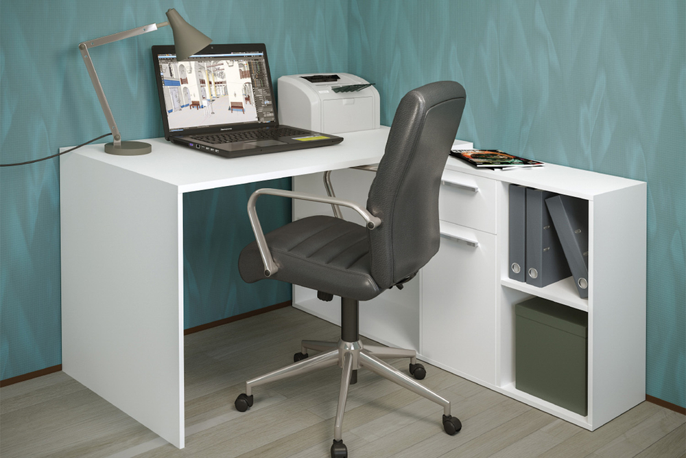 Стол письменный Лайт 03.245.01, Белый