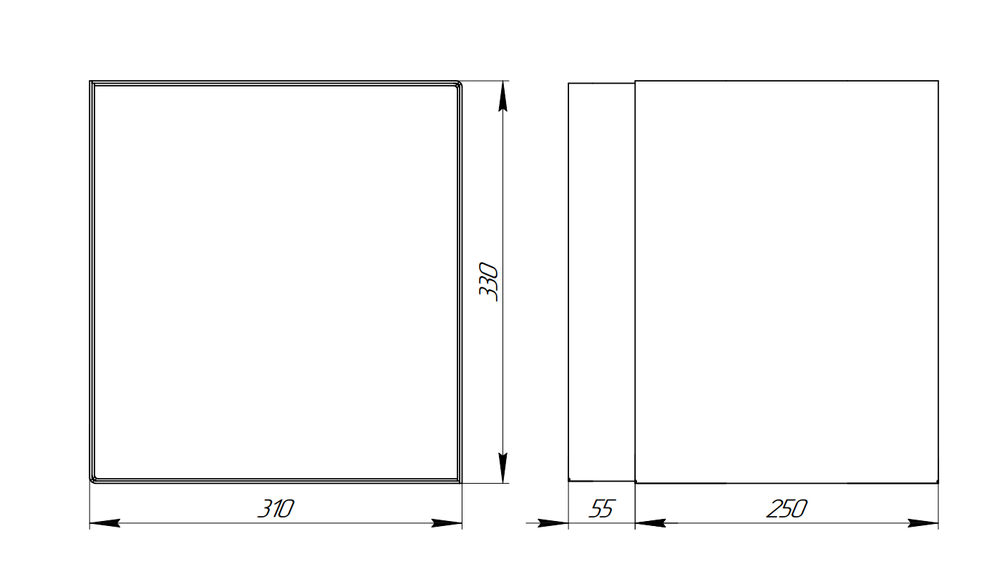 Удлинитель топочного канала Grill'D Long Window Max L-250 мм