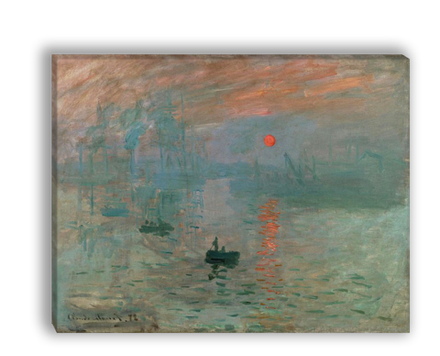 "Впечатление. Восход солнца", Моне, Клод, картина (репродукция)