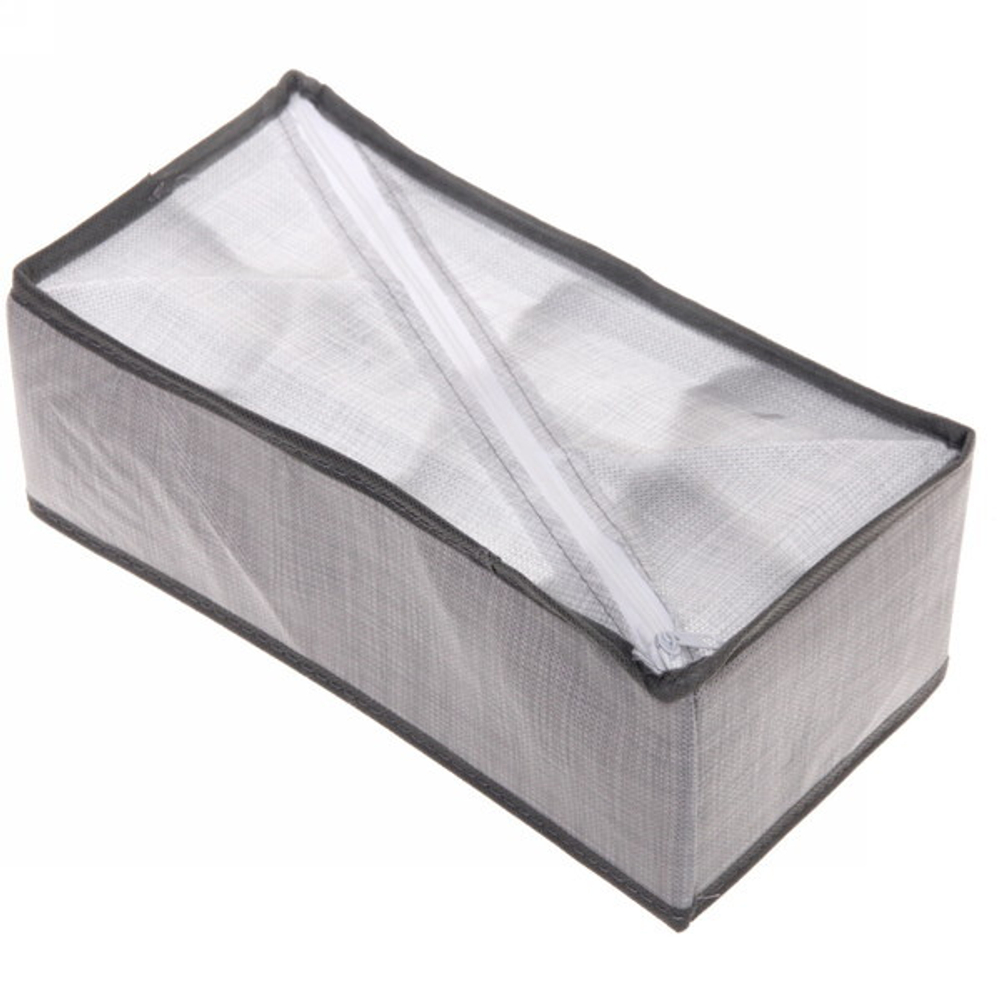 Кофр - органайзер для хранения вещей «ЭФОЛТ», цвет пыльно - серый, 8 отделений, 29*14*10см