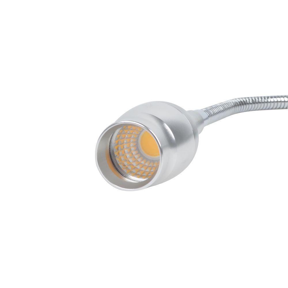 ULT-F22-3W-4000K IP20 SILVER Светильник светодиодный настенный гибкий для интерьерного освещения. 85-265В. Белый свет 4000К. Серебряный. TM Uniel