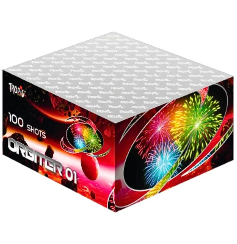 Батарея салютов Orbiter 01 (TB180) от Tropic, 100 залпов, 20 мм