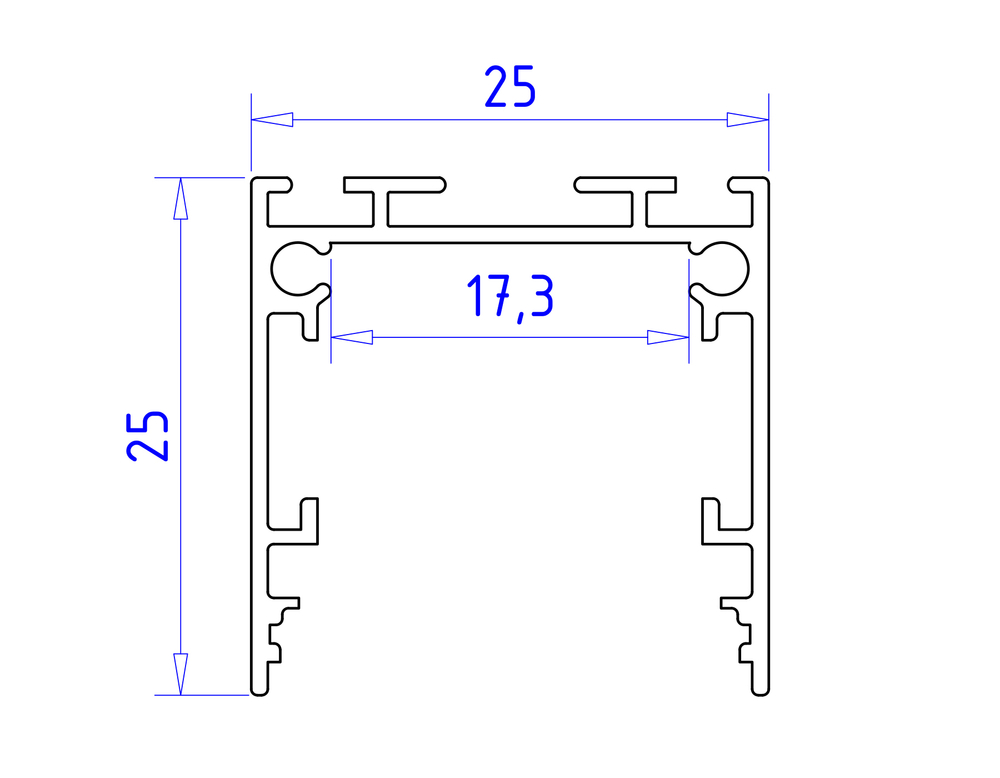 GP2500WH белый 2000*25*25