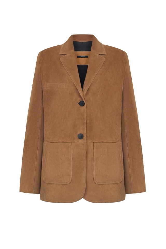 Жакет ЗАМША, Горчичный