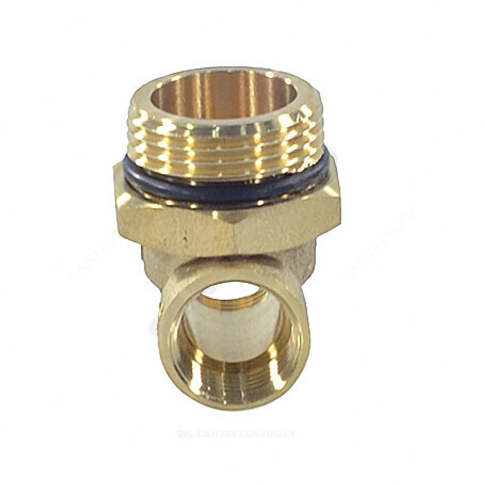 Тройник коллекторный латунь 1"х1/2"х1/2" Апогей 340001