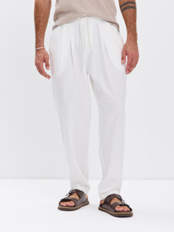 Штаны хлопковые с защипами