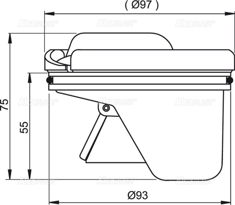 Гидрозатвор APV0020 комбинированный SMART